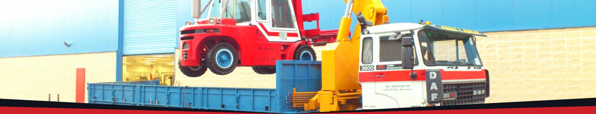 Empresa de transportes con grúas autopropulsadas