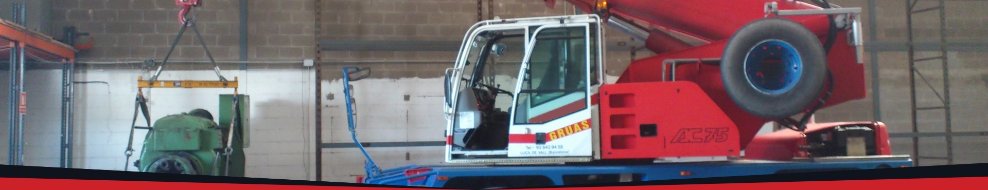 Empresa de transportes con grúas autopropulsadas
